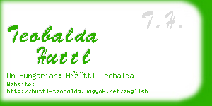 teobalda huttl business card